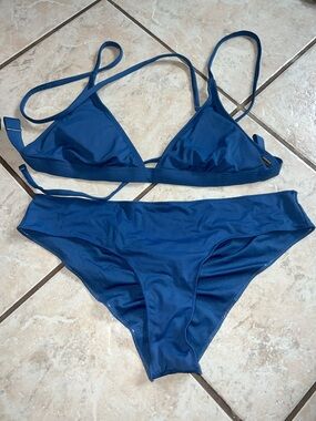 Rip Curl Deep Blue Triangle Bikini Set